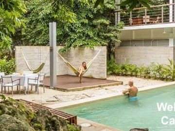 Penthouse a pasos del mar con club de playa en Akumal Tulum