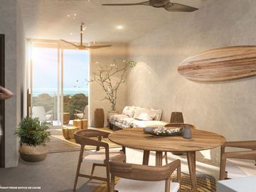 Penthouse a pasos del mar con club de playa en Akumal Tulum
