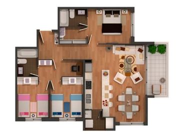 Departamento en venta de 3 dorm. en Puerto Montt
