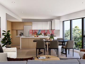 El balance perfecto entre comodidad y estilo. Este exclusivo edificio de sólo 17 departamentos en el límite de Barranco y Miraflores combina diseño ur