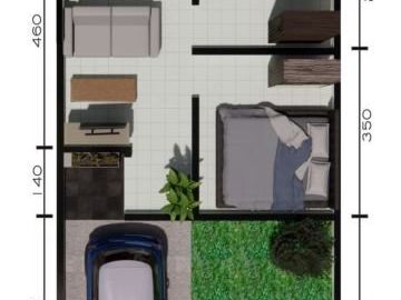 Di jual rumah baru type 40 lok strategis