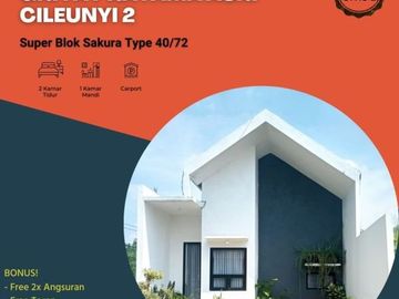 Di jual rumah baru type 40 lok strategis