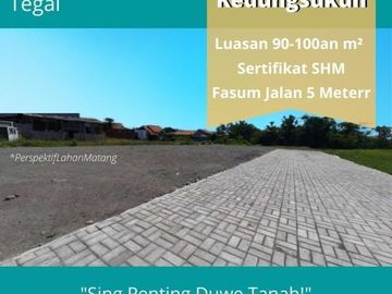 Kapling Hunian Tegal: 100 Meter Jalan Raya, SHM Darat