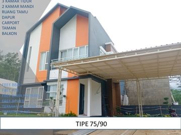 Strategis Terluas Rumah 3KT Tipe 75/90 Bisa KPR