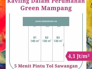 Tanah Depok Mampang Selangkah Mall DTC Terima SHM Pecah