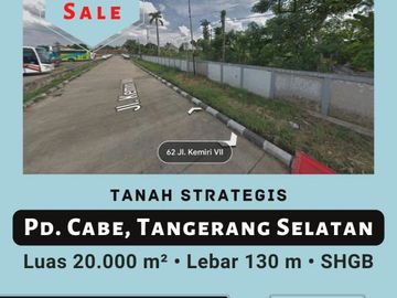 BANTING HARGA TANAH STRATEGIS PONDOK CABE TANGERANG SELATAN