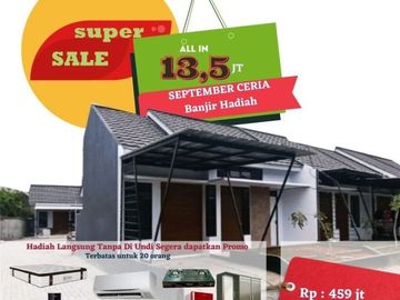 Cluster murah dp 13,5 juta free biaya dekat stasiun bekasi babelan