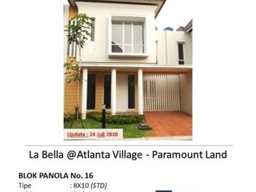 Cluster La Bella @Atlanta Village Hunian Strategis Ready Stock di Tangerang