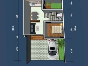 Rumah minimalis 2 lt di Rangkapan Jaya Depok