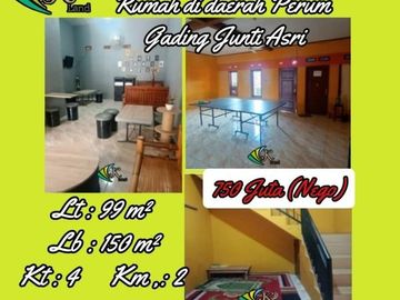 Dijual Rumah di daerah Perum Gading Junti Asri (NH)
