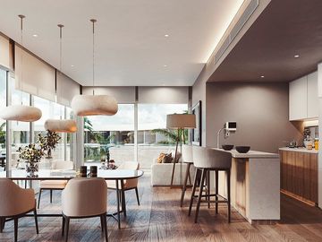 Apartamento 4 albercas, area para niños, Pet zone, gimnasio, casa club, restaura