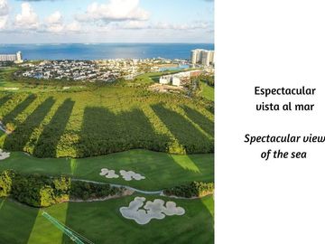 Apartamento con vista al mar, campo de golf y la reserva natural.
