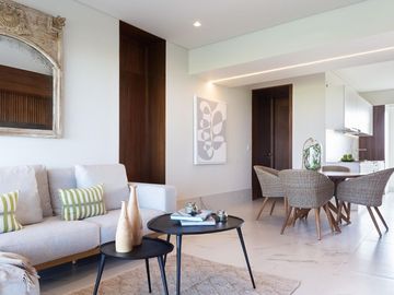 Apartamento con vista al mar, campo de golf y la reserva natural.