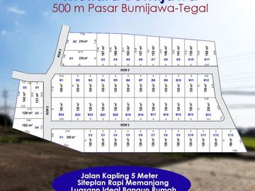500 m Jalan Pasar Bumijawa Tegal : Mulai 30 Jt-an, SHM Darat
