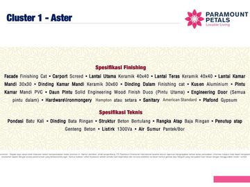 Aster Paramount Petals, Township Murah Terbaru di Curug