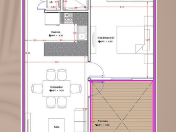 Departamento en venta Mérida Yucatán,  Hómu Temozón Norte