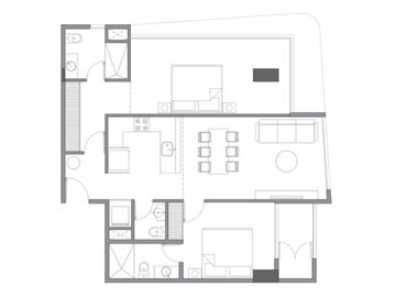 Apartamento con rooftop y alberca vista al mar y mas amenidades en venta Cancún.