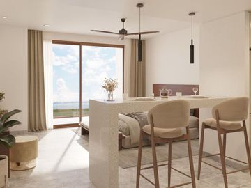 Apartamento con rooftop y alberca vista al mar y mas amenidades en venta Cancún.