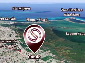 Apartamento con rooftop y alberca vista al mar y mas amenidades en venta Cancún.