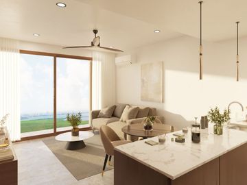 Apartamento con rooftop y alberca vista al mar y mas amenidades en venta Cancún.
