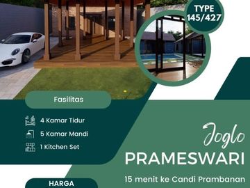 Rumah Joglo Luas di Prambanan 900 Jt-an Dekat Exit Tol Jogja Klaten