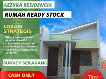 Rumah sederhana 1 lantai Bekasi Lokasi strategis pinggir jalan raya akses 2 mobil