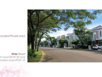 RUMAH BESAR LEBAR TIPE 9 4 KAMAR FLAMINGO GADING SERPONG 2 LANTAI