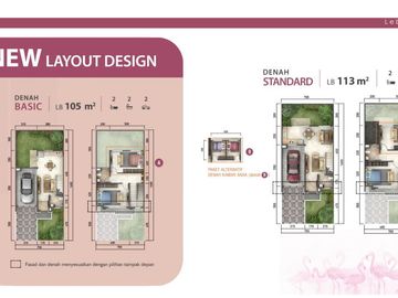 RUMAH BESAR LEBAR TIPE 9 4 KAMAR FLAMINGO GADING SERPONG 2 LANTAI
