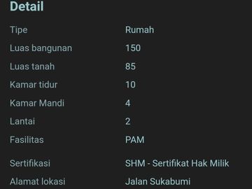 Kostan Murah pisan dekat jalan Riau kota Bandung