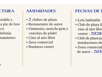 Terrenos en Hacienda Salinera junto a la playa| Mod.Zona bahia Vista