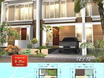 RUMAH 400 JUTAAN FREE BIAYA SEBELAH AREA BISNIS T3 JUANDA SEDATI