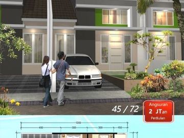 RUMAH 400 JUTAAN FREE BIAYA SEBELAH AREA BISNIS T3 JUANDA SEDATI