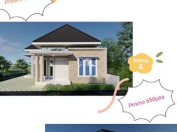 RUMAH MURAH RECOMENDED DI SLEMAN KAWASAN RAMAI BISA KPR 500JUTA