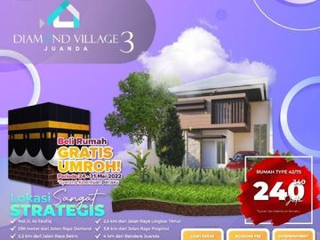 PALING ELEGAN, Hub. 0821-3993-----, Rumah di Sidoarjo Dekat Kota 240 Juta, Diamond Village Juanda 3