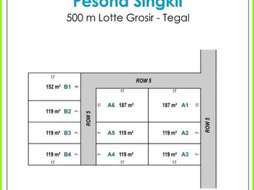 Tanah Tegal, Dekat Lotte Grosir Singkil: 1,5 Jt Per Meter