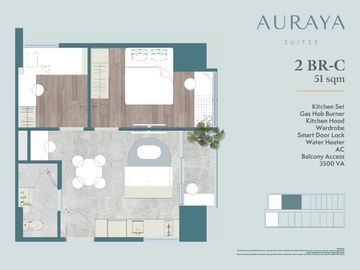 Hunian Nyaman 1 Bedroom Lokasi Strategis, Auraya Suites Alam Sutera