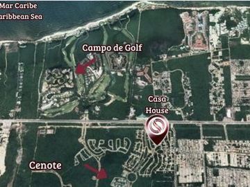 Casa con alberca privada, Sala de TV, zona con amenidades, venta Ciudad Mayakoba