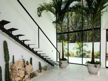 Casa con alberca privada, Sala de TV, zona con amenidades, venta Ciudad Mayakoba