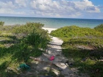 TERRENOS EN VENTA $80 USD M2 FRENTE MAR EN MAJAHUAL F 2840 LOTES: 50  X 100 MTS