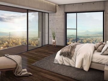 Departamento amplio con patio, alberca, jacuzzi, cine, pet-friendly en pre venta