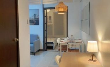 1br unit for rent in Chimes greenhills near greenhills shopping center MRT EDSA araneta cubao fully furnished