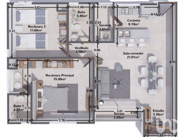 Departamento en Residencial en una de las principales Avenidas de Cancún (Entrega Inmediata)