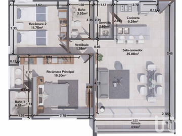 Departamento en Residencial en una de las principales Avenidas de Cancún (Entrega Inmediata)