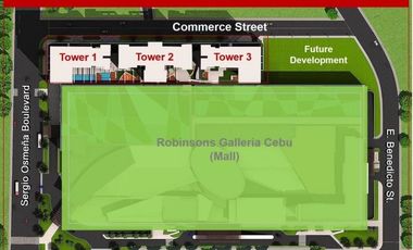 1 Bedroom w/ Balcony in Galleria Residences Cebu w/ 2.5%