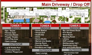 1 Bedroom w/ Balcony in Galleria Residences Cebu w/ 2.5%