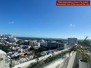 Penthouse con terraza de 25 m2, alberca familiar y alberca de adultos