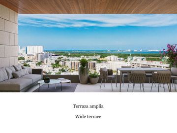 Penthouse con terraza de 25 m2, alberca familiar y alberca de adultos
