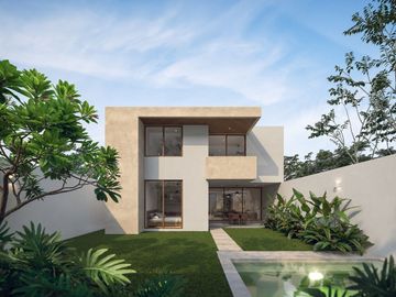 Casa en preventa en Temozón 4 habitaciones una en planta baja