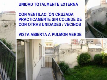 CABALLITO VENTA 3 AMBIENTES 57m2 TODO LUZ VISTA ABIERTA A PULMON VERDE