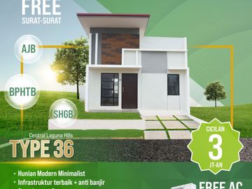 Rumah Modern Minimalis di Tembesi, Tipe 36